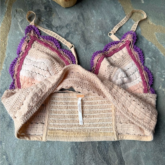 Free People Another Weekend Longline Bralette in Soft Pink - Picture 12 of 13